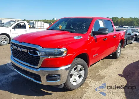 2025 Ram 1500 Big Horn 4X4 5'7 Box из США, поврежденный, VIN 1C6RRFFGXSN719869